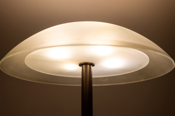 Image 1 of Andrée Putman  Paire de lampadaires de style Art Déco. Vers 1980