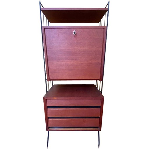 Mueble de almacenamiento modular de pared vintage, 1960