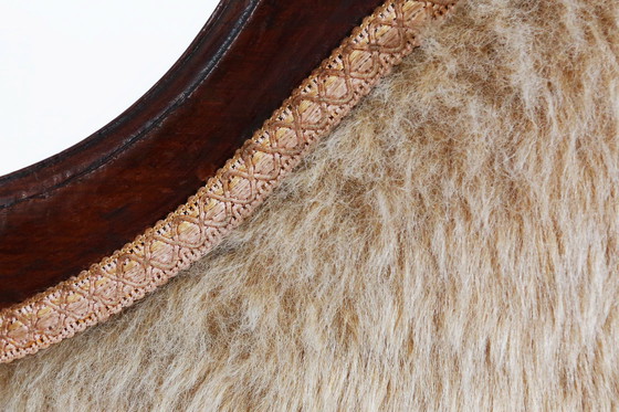 Image 1 of Ensemble de fauteuils Empire en bois d'acajou massif et peau de mouton, France 1820s