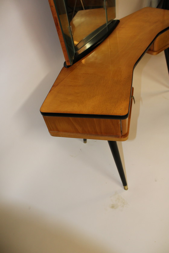 Image 1 of Vintage dressing table vanity table sixties Dutch design kaptafel 