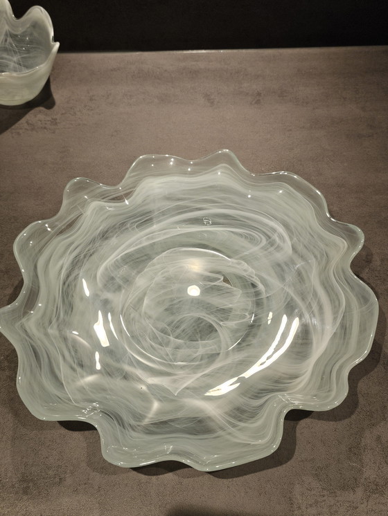 Image 1 of Ensemble de 2 bols vintage en verre, Chypre.