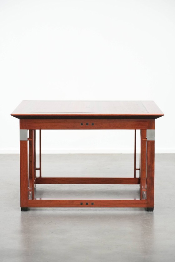 Image 1 of Square Art Deco Schuitema design side/coffee table from the Decoforma series