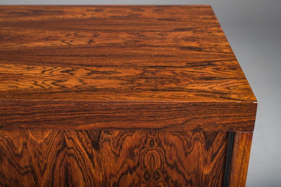 Image 1 of  Credenza di metà secolo in legno impiallacciato Palisander con gambe cromate, 1960