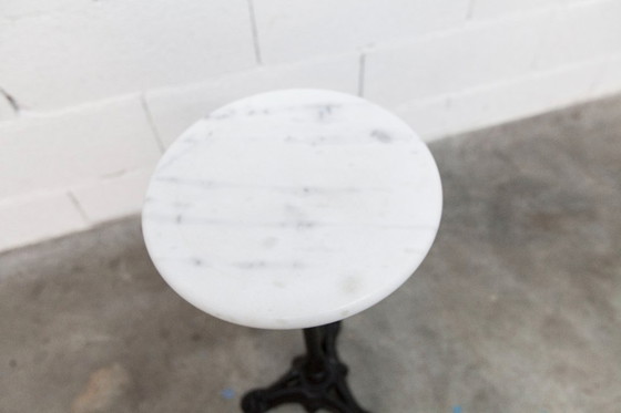 Image 1 of Marble and cast iron plant stand, 1960s, D30