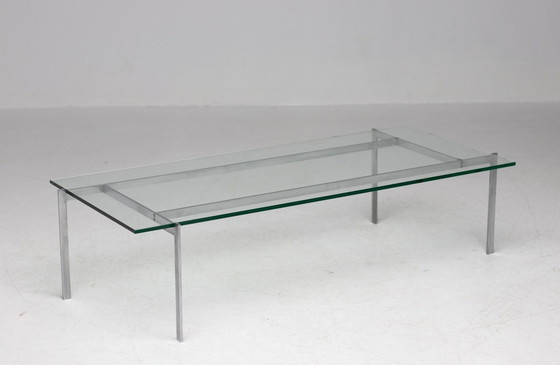 Image 1 of ARCHITECTURAL RECTANGULAR COFFEE TABLE IN STEEL AND GLASS