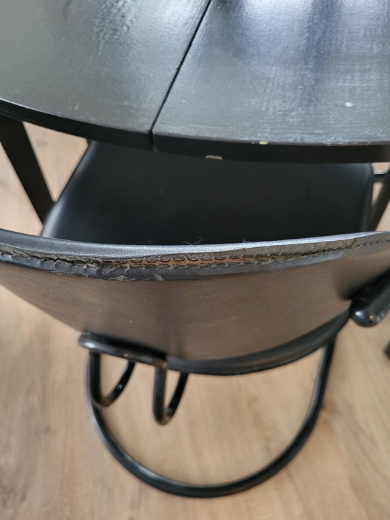 Image 1 of Set van 4 Effezeta Italy eettafel stoelen, jaren 80