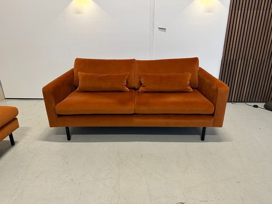 Image 1 of Sofá recto Goossens con reposapiés 180x90cm