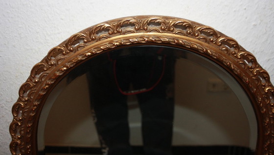 Image 1 of High-quality Pietermann wall mirror with gold leaf frame – 100 x 43 cm