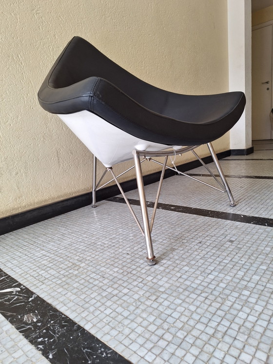 Fauteuil in de Vitra Coconut-stijl – Leather, Metal (photo 3 of 15)