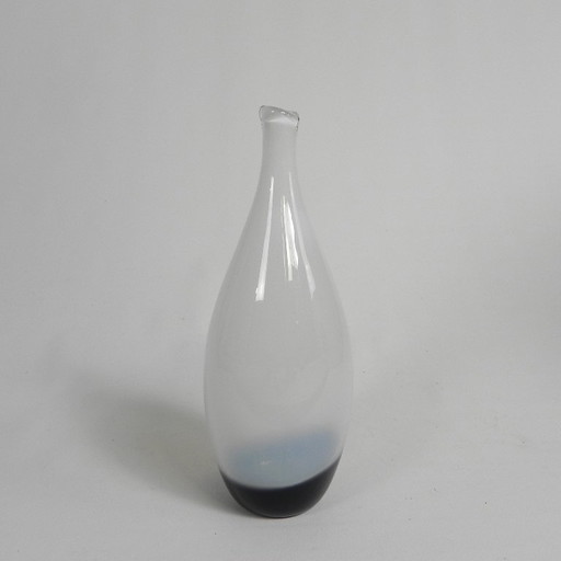 Hand-blown Thick-walled Serica Bottle Vase, Leerdam, Floris Meydam, 1960s – vazen, Glass (photo 2 of 11)