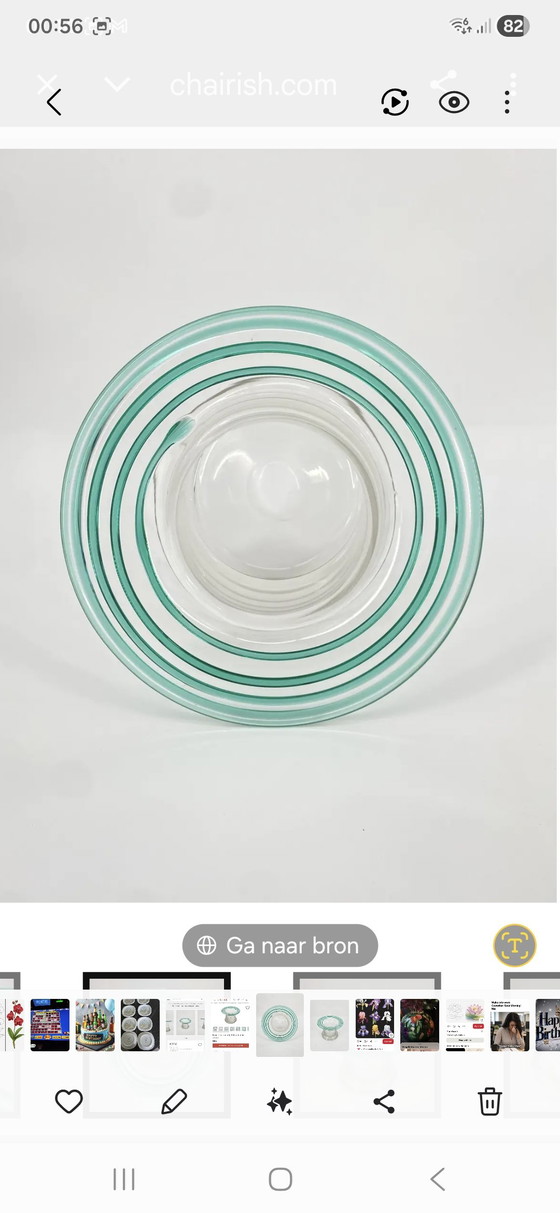 Image 1 of Mondgeblazen schaal of wijnkoeler