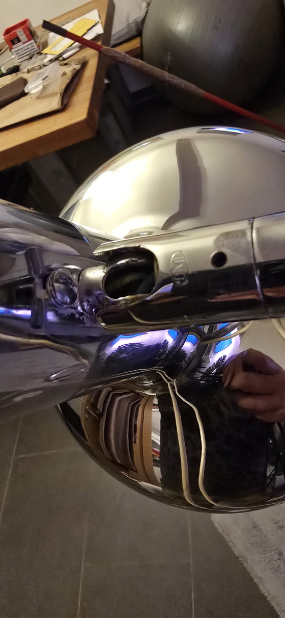 Image 1 of Space Age floor lamp Koch & Lowy Design classic Tulip chrome