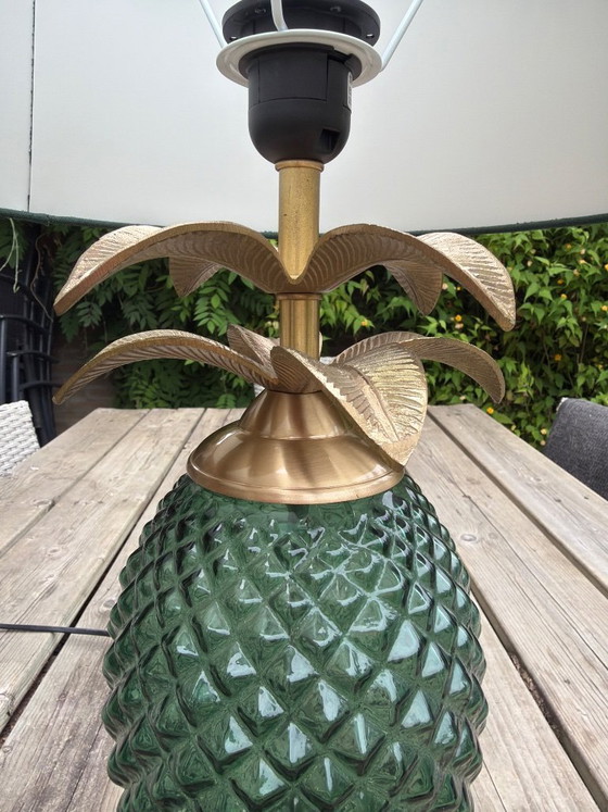 Image 1 of Vintage Sissyboy Pineapple Lamp Hollywood Regency Style
