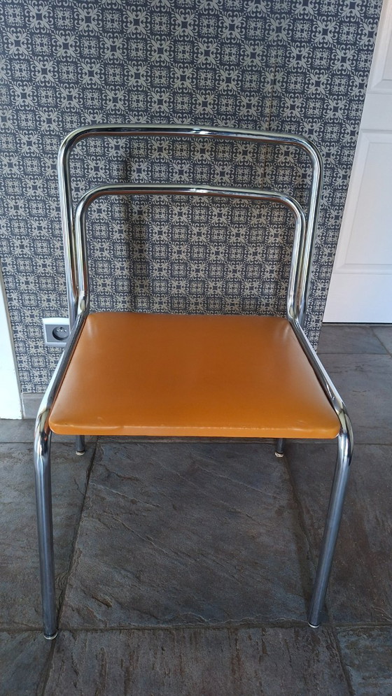 Image 1 of 3 x Vittorio Parigi & Nanni Prina for Molteni – Orix dining chairs – jaren 70