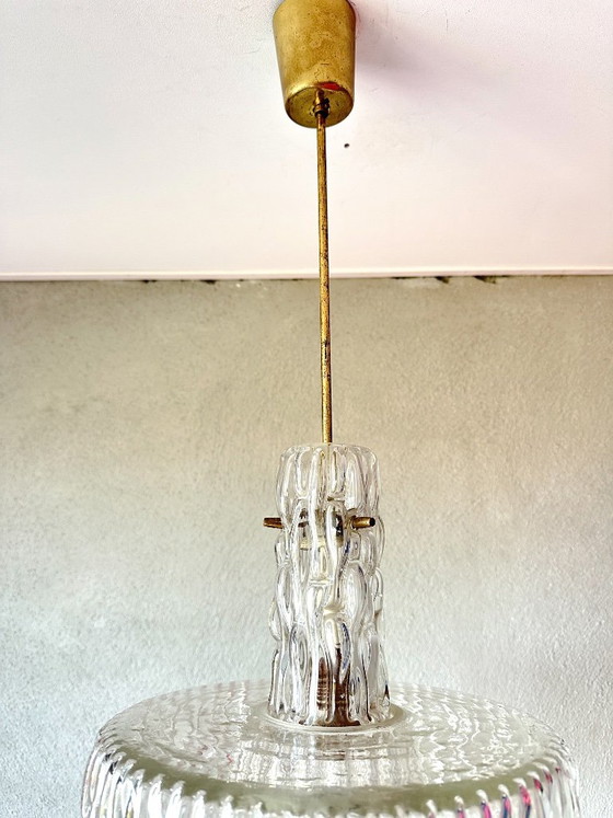 Lampada a sospensione Vintage Kalmar – Lampade a sospensione, Vetro, Ottone (photo 7 of 14)