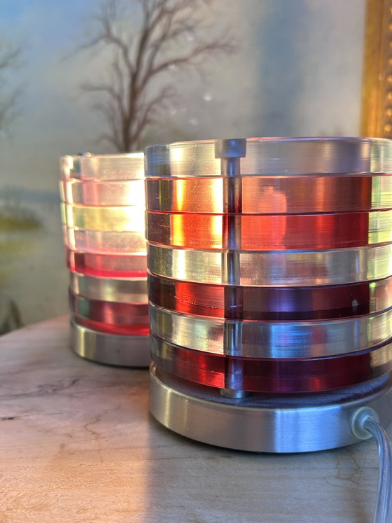 Coppia di Lampade da tavolo vintage Brilliant Palma – Metal, Glass (photo 10 of 12)