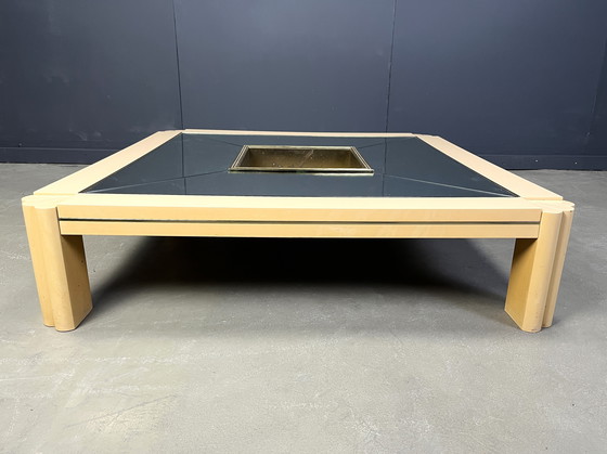 Image 1 of Table basse vintage en laque par Alain Delon pour Maison Jansen, 1970