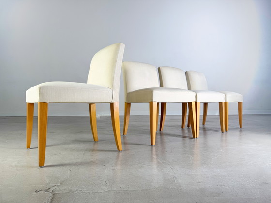 Image 1 of Set di 4 sedie di design di Gaston y Daniela Niza, sedia imbottita, rara