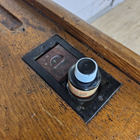 Image 1 of Antico leggio/scrivania (1920) in ghisa De mark Breda (antico banco di scuola)