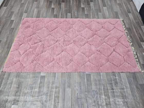 Image 1 of Handgemaakt roze Marokkaans tapijt 200 cm x 300 cm