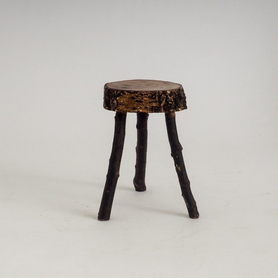 Rustikaler handgefertigter Holz-Hocker – Wood (photo 2 of 13)