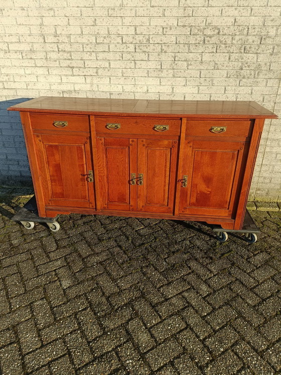 Image 1 of Prachtig hardhouten dressoir 