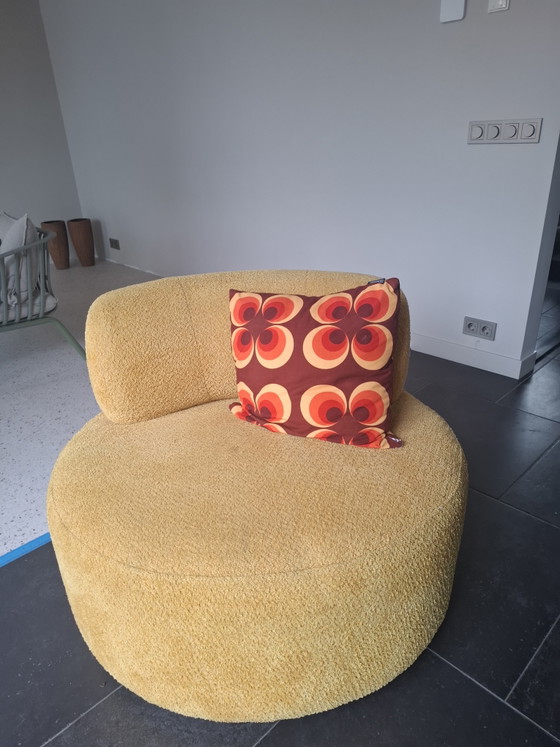 Joli Fauteuil Pivotant Jaune de Zuiver – Tweed, Plastic (photo 4 of 6)
