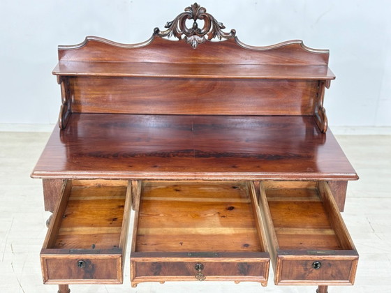 Image 1 of Beautiful antique Gründerzeit desk, office table, circa 1880