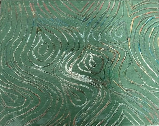 Abstraktes Gemälde 50x40 Druck