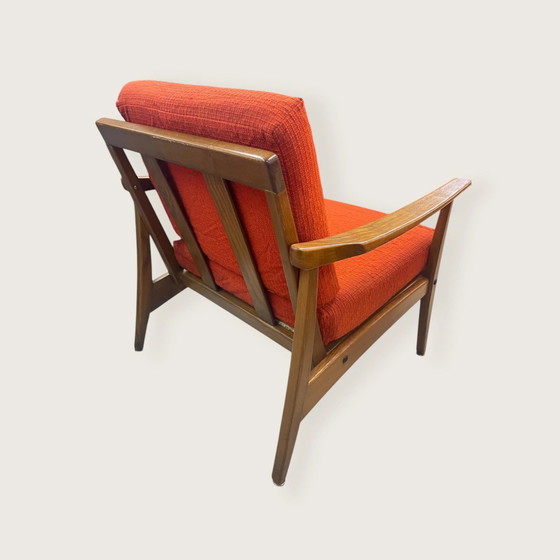 Fauteuil Lounge Vintage / Chaise Cocktail – Années 1960 – Style Scandinave – Bois Massif – Housse Amovible (photo 15 of 17)