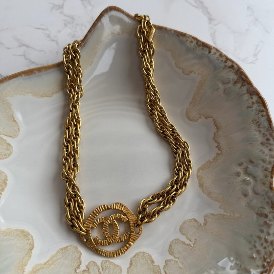 Chanel Vintage CC Choker Necklace 24k Gold-Plated – Decorative Objects (photo 3 of 8)