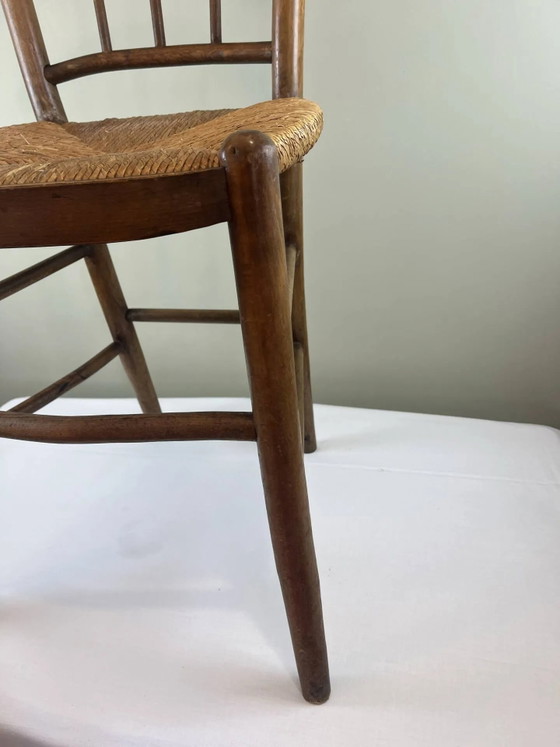 Sedia in legno e paglia – Sedie da pranzo, Wood, Vintage (photo 6 of 13)