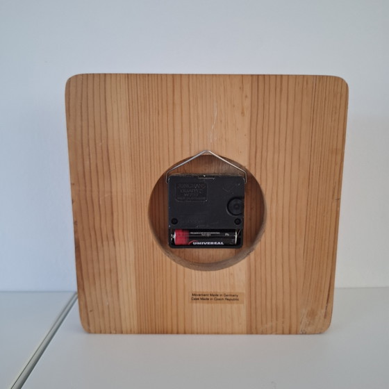 Holzuhr, Quadratische Kiefer – Uhren, Wood (photo 6 of 8)
