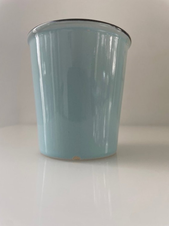 Image 1 of Tassenset im 50er-Jahre-Look in Hellblau und Hellgelb