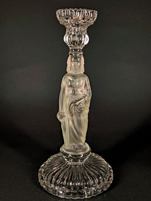 Large torch-style candlestick "The Water Carrier"