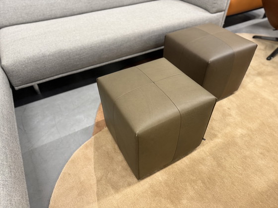 Image 1 of 2 Eyye Kub 47 Tabouret Cera Clay cuir