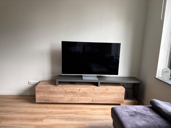 TV Meubel Antraciet Eikenhout – Meubella, tv-meubelen, Wood (photo 4 of 5)