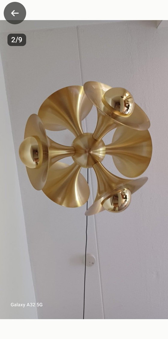 Versmissen Jazz ceiling lamp – Ceiling lights, Brass (photo 4 of 5)