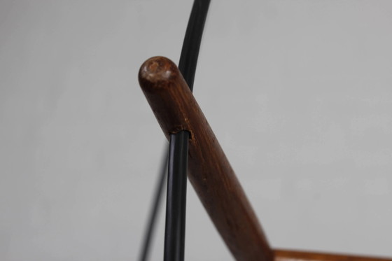 Drieflammige Deense plafondlamp teak vintage – Hanglampen, Wood, Glass, Scandinavian (photo 12 of 13)