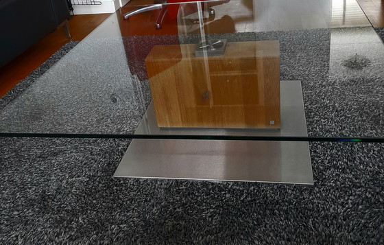 Image 1 of glass coffee table