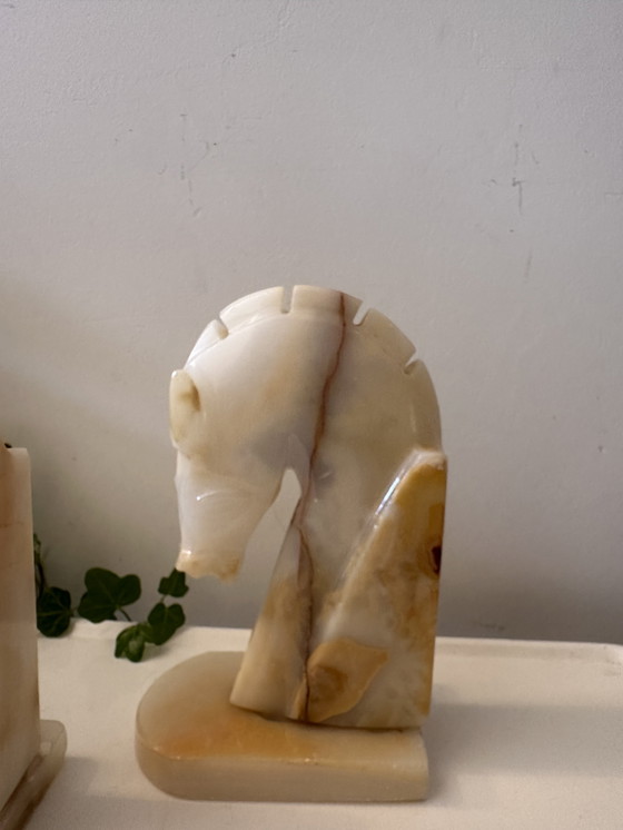 Image 1 of Set di 2 fermalibri in onice