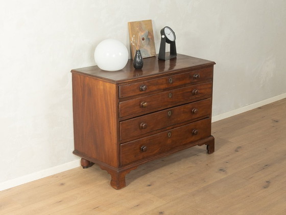 Image 1 of 1840s Victorian Linen Press Chest of Drawers, Vintage