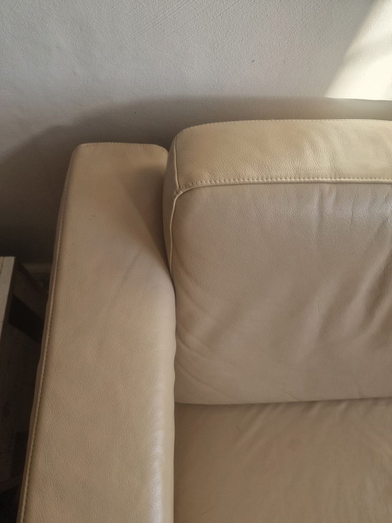 Antonio Ricci Sofa sehr gut, Leder, Holz, Beige (Foto 2 von 6)