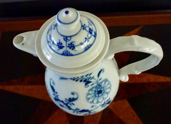 22-Delig Meissen Blauw Uienpatroon Servies - Koffie/Thee Set. – Porcelain (photo 5 of 18)