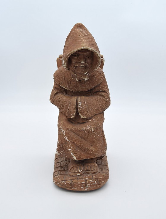 Image 1 of Vintage Bookends in the Shape of Monks - Characterful Set for Your Home Library