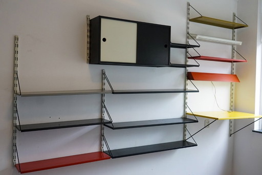 Armoire murale Pilastro complète - Tjerk Reijenga (années 1950/60)