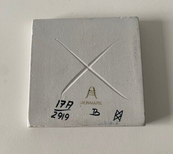 Image 1 of Royal Copenhagen / Aluminia 2 rare beautiful tiles Thorsson / Breyen
