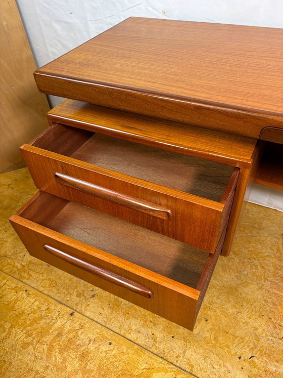 Image 1 of Mid-Century Retro Vintage Teak Desk / Dressing Table by G Plan – Fresco Range 1960.    Designed by Victor Wilkins • Afromosia Ed