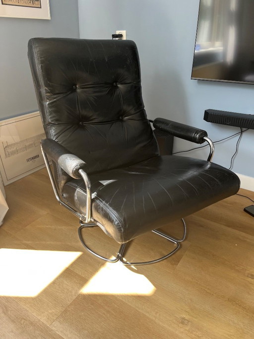 Origineel Jan Des Bouvrie Fauteuil Voor Gelderland – Leather