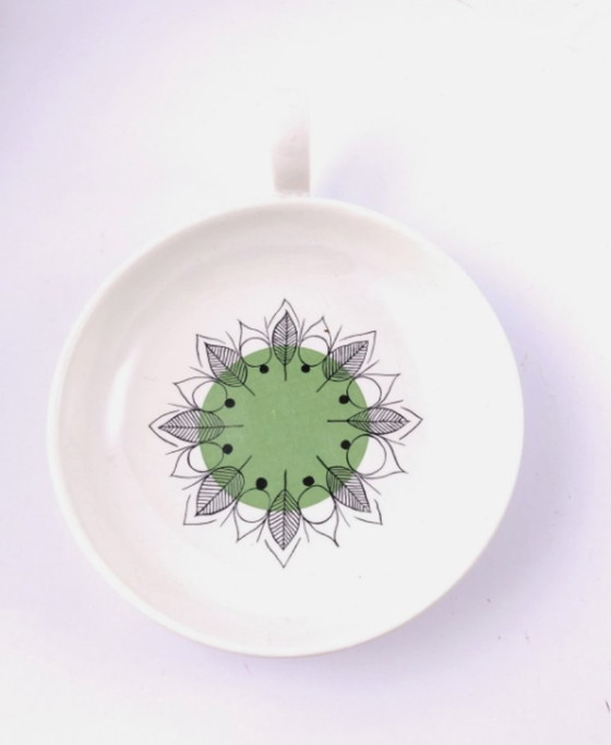 Assiettes Villeroy & Boch au design rétro moderne, motif vintage rare, vert et orange. – Vaisselle, Ceramic (photo 6 of 9)